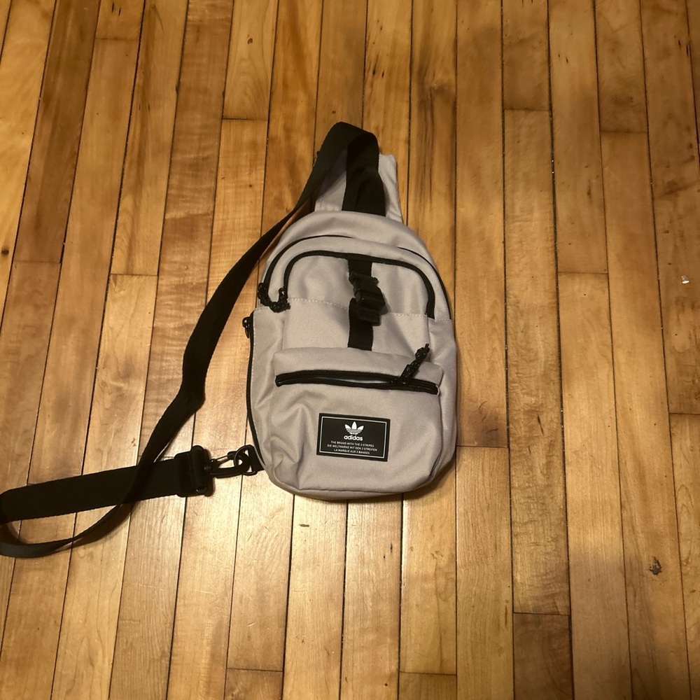 Gray Crossbody Bag